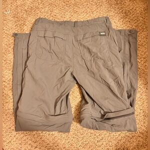 REI girls Grey Convertible Pants